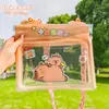 Riñonera de natación de dibujos animados, bolsa impermeable inflable para teléfono, sellada para buceo, gran capacidad, funda para teléfono con pantalla táctil, bolso cruzado para rafting
