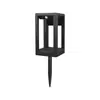 Lâmpada Solar Nova Personalizada Transfronteiriça Decoração de Pátio Cabeça de Coluna Quadrada LED Lâmpada de Parede Solar Sensor Lâmpada de Jardim