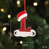2026 Pingente de Resina de Natal para Família DIY Nome Escrito à Mão Osso de Cachorro de Natal Decoração de Árvore de Natal Personalização