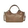 Bolsa Tote de Couro Macio Transfronteiriça Nova Feminina de Grande Capacidade para o Dia a Dia Ombro Único Transversal Bolsa de Mão Fashion Versátil Retro