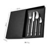 Conjunto de Talheres de Aço Inoxidável 304 Cavaleiro de Alta Qualidade Restaurante Ocidental Faca de Bife e Garfo Transfronteiriço Amazon Colher Grossa