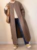 En Stock Buena Calidad Otoño e Invierno 2024 Nuevo Estilo Japonés Casual Elegante Acolchado de Algodón Engrosado Abrigo Largo de Algodón