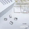 Venta al por mayor de joyas para uñas, transparentes, grandes diamantes con punta inferior, Super Flash, hacha torcida, gotas de agua, mariposa cuadrada gorda, accesorios para uñas de diamante blanco