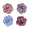 En stock 6cm borde ardiente rosa camelia directo de fábrica coreano DIY accesorios para el cabello zapatos flor accesorios de ropa accesorios de broche