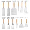 Ferramentas de churrasco de aço inoxidável adequadas para cozinhar pá para churrasco pá para caldeira pá para churrasco Amazon BBQ terno para churrasco