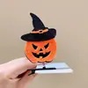 Diademas de Halloween con diseño de calavera de murciélago y calabaza para niñas y niños, accesorios divertidos y lindos, clip decorativo