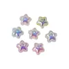 Cuentas de Estrella de Cinco Puntas Coloridas Galaxia Recubiertas de UV Acrílicas Cadena para Teléfono Móvil Colgante Collar Accesorios de Joyería Hechos a Mano con Cuentas para DIY