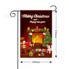 Bandera de Jardín Navideña Nueva Transfronteriza 2025 Tema Navideño Suministros para Decoración de Jardín Navideño Bandera Venta al por Mayor