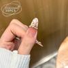 Uñas Portátiles con Diseño de Cruz Ojo de Gato, Piezas de Uñas Hechas a Mano, Arte de Uñas Estilo Chica Picante Deseo Puro, Uñas Portátiles Hechas a Mano Puras