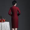 Directo de fábrica 2022 primavera y otoño nuevo temperamento de mediana edad y ancianas noble vestido banquete de boda Xi madre talla grande vestido mujeres