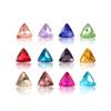Diamantes de Imitación Triangulares de Vidrio de Fondo Puntiagudo con Forma Especial para Fundas de Teléfono, Arte de Uñas y Otros Accesorios de Joyería DIY con Diamantes de Imitación