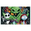Tapiz de Fondo de Halloween Transfronterizo Hecho a Medida para Decoración de Ambiente de Fiesta de Festival al Aire Libre Banner de Tela Colgante 3X5