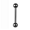 Prego de língua de aço inoxidável 16/19mm com ponta dupla de bola, prego de haltere, prego de osso da orelha, joias de piercing corporal para comércio exterior europeu e americano