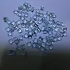 Topázio azul céu natural corte esmeralda quadrado azul claro 3*3mm pedra para acessório de joia