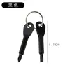 Chave de fenda portátil para exterior EDC ferramenta multifuncional chave de fenda de cabeça chata chave de fenda cruzada mini pingente de chaveiro
