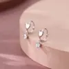 Pendientes de Aro Lisos con Pasador de Plata 925 para Mujer 2025 Nuevo Popular Diseño de Nicho Pendientes de Gama Alta Pendientes de Lujo Accesible