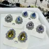 Pendientes Europeos y Americanos de Zirconia Gota de Agua 2025 Nuevo Estilo Popular Pendientes Exquisitos Personalizados Moda Accesible Lujo Pendientes de Gama Alta