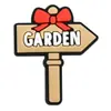 Amuletos para Zuecos Estilo Pastoral: Oveja Linda, Cesta de Flores, Mariposa Hebilla Decorativa de Goma Suave, Accesorios de Hebilla para Zapatos con Temática de Jardín