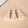 Pingente de borla de fio de algodão, pingente de corda de algodão, acessórios para roupas e chapéus, cortinas, bolsas de palha tecidas, têxteis para o lar, almofadas