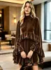 Conjunto de Dos Piezas de Camisola Elegante de Temperamento, Ropa Interior de Moda, Vestido de Gasa Nuevo Estilo Primavera-Verano Transfronterizo Europeo y Americano