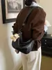 Bolso de mano simple estilo coreano para dumplings, nuevo bolso de axila de alta calidad con textura de Henggeng, bolso de hombro y bandolera elegante y versátil
