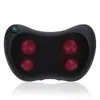 Almofada Massageadora de Aquecimento Vermelho e Amassamento, Massageador Dupla Utilização para Pescoço e Cintura (Carro e Casa), Almofada de Suporte para Pescoço e Cintura com Compressa Quente
