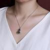 Yilu prata S925 prata de lei sul Vermelho natural jade Hetian personalidade pingente de cabaça sorte e sorte pingente com textura