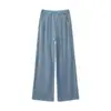 Jeans Wide Leg Retrô Americano Novo Estilo Verão para Mulheres 2026 Cintura Alta Solto Preguiçoso Caimento Fluido Comprimento Total
