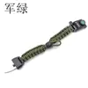 Reloj Multifuncional de Supervivencia 7 en 1, Pulsera de Paracord, Cuchillo de Autodefensa para Exteriores, Herramienta Rompeventanas, Pedernal, Brújula