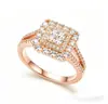 Joyería más vendida transfronteriza de Ziyu: anillos de nicho, accesorios de mano de moda para mujer con circonita, anillos de lujo de boda con circonita azul
