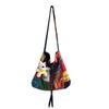 Bolsa de Lona de Mezclilla Bohemia de Doble Pan, Bolso Tote Versátil para Viajes, Bolso Cruzado Vintage de Contraste de Doble Cara Utilizable