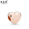 Amor cuentas de agujero grande Colección nuevo corazón en forma de gota de diamante aceite letras aleación pulsera de cuentas accesorios punto pelo lacio
