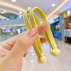 Cuerda de pelo de goma para niños con doble nudo y aro plano ancho para el pelo, linda cuerda para el pelo de bebé, cuerda para el pelo de niña, accesorios para el pelo