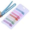 Horquilla de flequillo de color caramelo con clip de onda elegante de 6 cm para mujer con resorte de metal.
