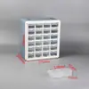 Caja de Elementos de Cajón de Escritorio de Plástico Japonés Caja de Almacenamiento Tipo Bloque de Construcción Estante para Materiales de Componentes Electrónicos Gabinete con Herramienta para Clasificar Tornillos