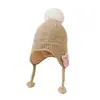 Conjunto de Tres Piezas de Sombrero, Bufanda y Guantes de Peppa Pig para Niños, Conjunto de Punto Cálido y Resistente al Frío con Protección para las Orejas para Exteriores en Otoño e Invierno