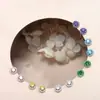 Joias de prata prata de lei s925 círculo completo de zircônia com diamantes Super Brilhantes brincos de tarraxa para mulheres luxo leve diamante colorido estrelado mulheres