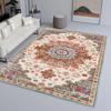 Alfombra de Terciopelo Cristal Transfronteriza Alfombra Persa Resistente a la Suciedad Antideslizante Alfombra Completa para el Hogar Dormitorio Sala de Estar Sofá Mesa de Centro