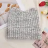 Chapéu de Tricô com Orelhas de Gato para Mulheres, Outono e Inverno, Circunferência da Cabeça Grande, Aquecido Espesso com Proteção para Orelhas, Chapéu de Tricô Pulôver