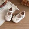 Zapatos Rojos de Cuero Pequeños para Niñas 2026 Nuevos Zapatos de Princesa de Otoño para Niños Bebé Niña Niña con Falda Suela Suave Zapatos Individuales