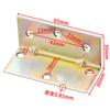 Ángulo de hierro en L de ángulo grande de color engrosado código 90 grados conector fijo de armario de gabinete de ángulo recto refuerzo de muebles ángulo de hierro