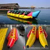 Banana Inflable Bote Volador Acuático Jet Ski Banana Remolcable Trompo Giratorio Marino Celebridad de Internet Patito Amarillo OVNI