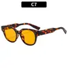 Gafas de sol nuevas de estilo coreano de ojo de gato a la moda, Gafas lisas versátiles de estilo callejero retro personalizadas, Gafas de marca simples de moda para mujer