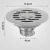 Desagüe de Piso Anti-Olor y Anti-Insectos, Doble Propósito para Baño y Lavadora, Desagüe Redondo de Acero Inoxidable Antiderrames Estilo Antiguo, Modificación Estilo Antiguo