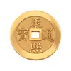 Moedas Grandes e Grossas de Latão para Ofertas em Templos, Moedas de Cobre Antigo Imitação dos Cinco Imperadores, Especificamente para as Dinastias Kanton e Shunzhi, Usadas para Proteção de Soleira de Porta