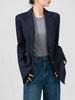 Blazer de Lana Texturizada Rongtai para Mujer Primavera 2025 Delgado Temperamento Para Ir al Trabajo Casual Moda Top Traje Pequeño