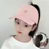 Boné de Baseball Infantil com Opção para Rabo de Cavalo, Chapéu de Sol para Meninas para Proteção Solar no Verão, Boné Viseira para Meninas