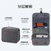 Bolsa de Cosméticos Portátil para Viagem Grande Capacidade Simples Multifuncional à Prova d'Água para Viagem Bolsa de Higiene Pessoal