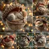Popular Transfronterizo Lindo Novedad Bellota Animal Pequeño Acrílico Colgante Árbol de Navidad Colgante para Coche Amantes de las Mascotas