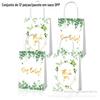 BD070 Oferta Especial Eucalipto Ei, querido, obrigado Presente de Acompanhamento para Festa Sacola de Papel Kraft